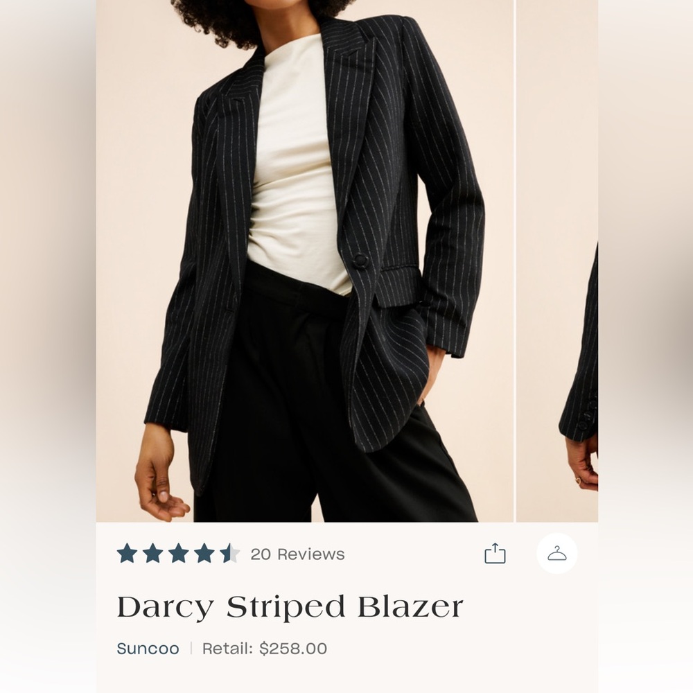 Suncoo Darcy Striped Blazer